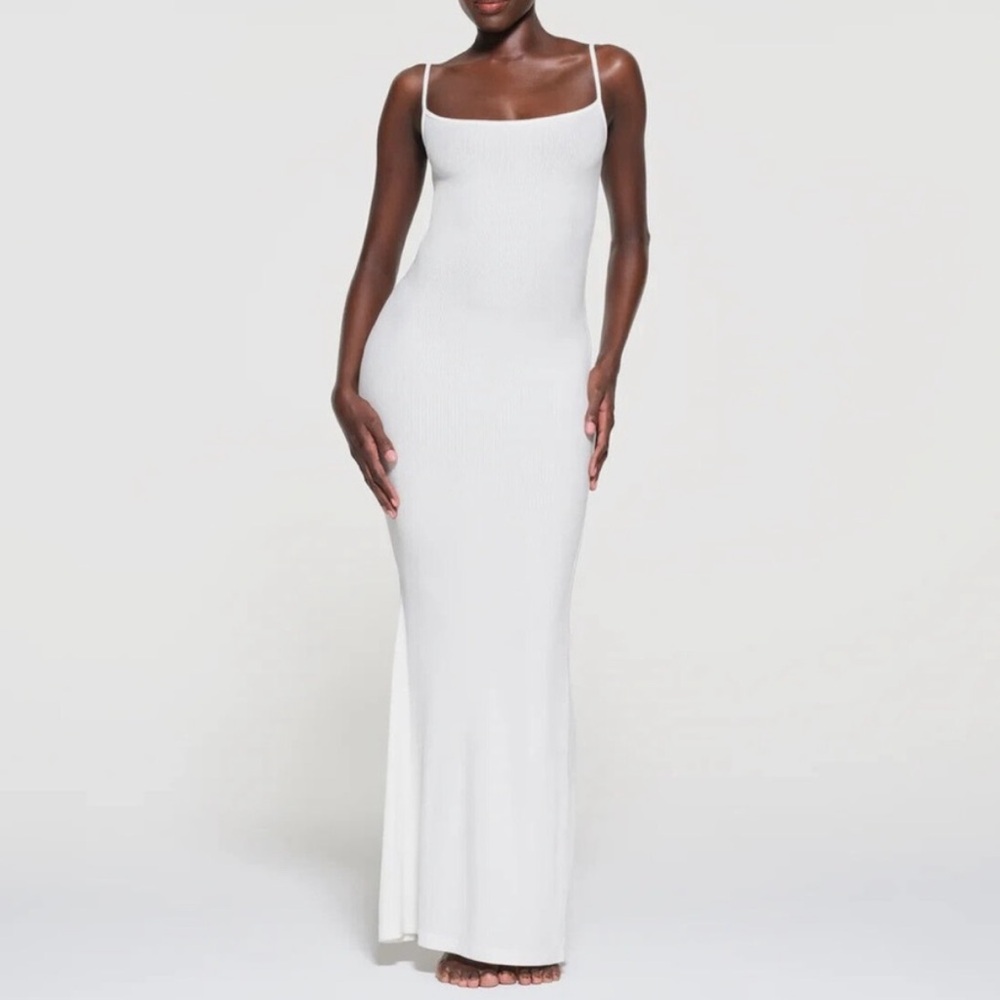 SKIMS  Ribbed Long Slip Maxi Dress